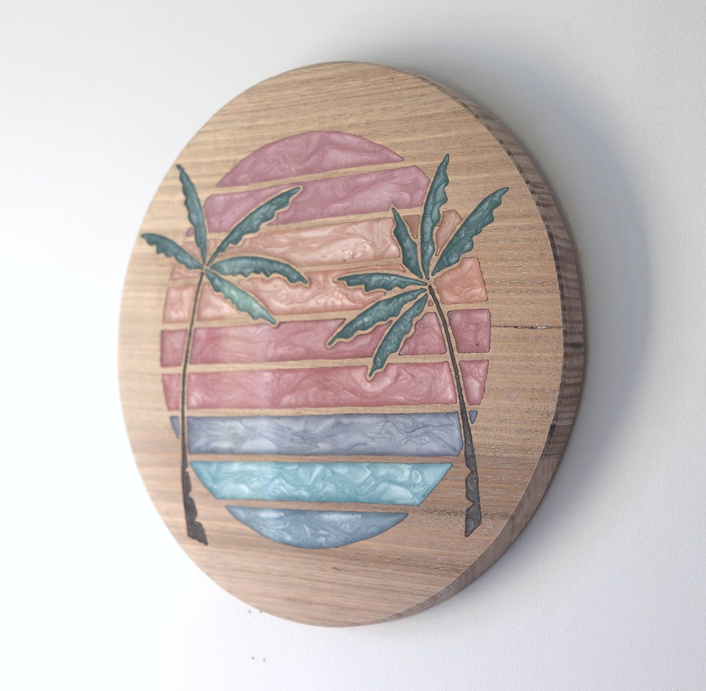 Sunsets Wood Wall Art - Handcrafted Coastal Decor - Solid Style