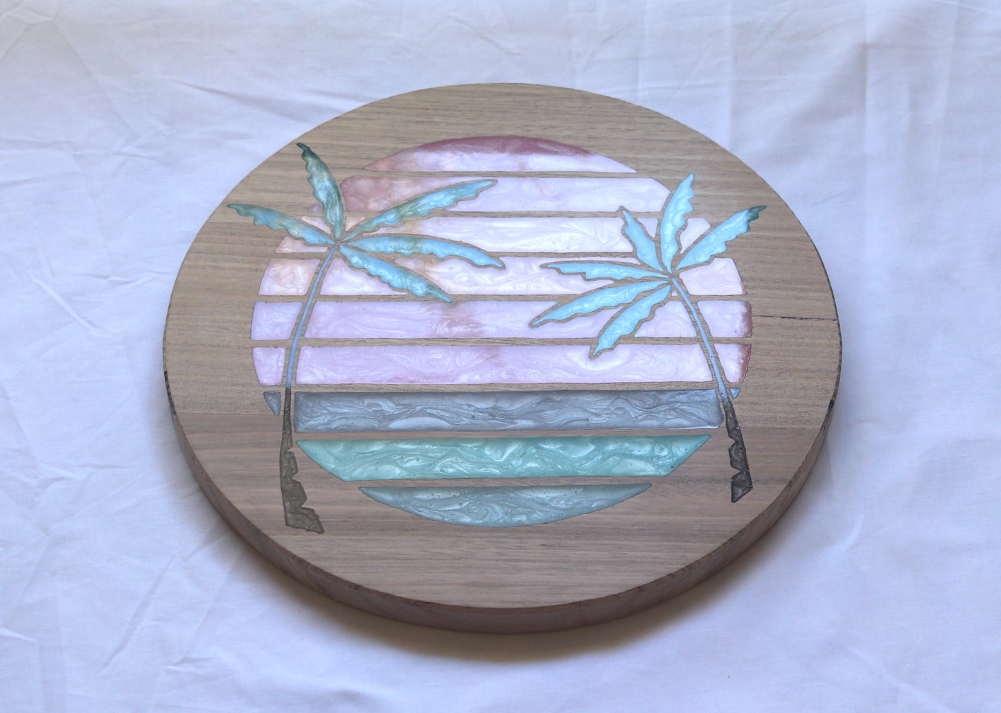 Sunsets Wood Wall Art - Handcrafted Coastal Decor - Solid Style