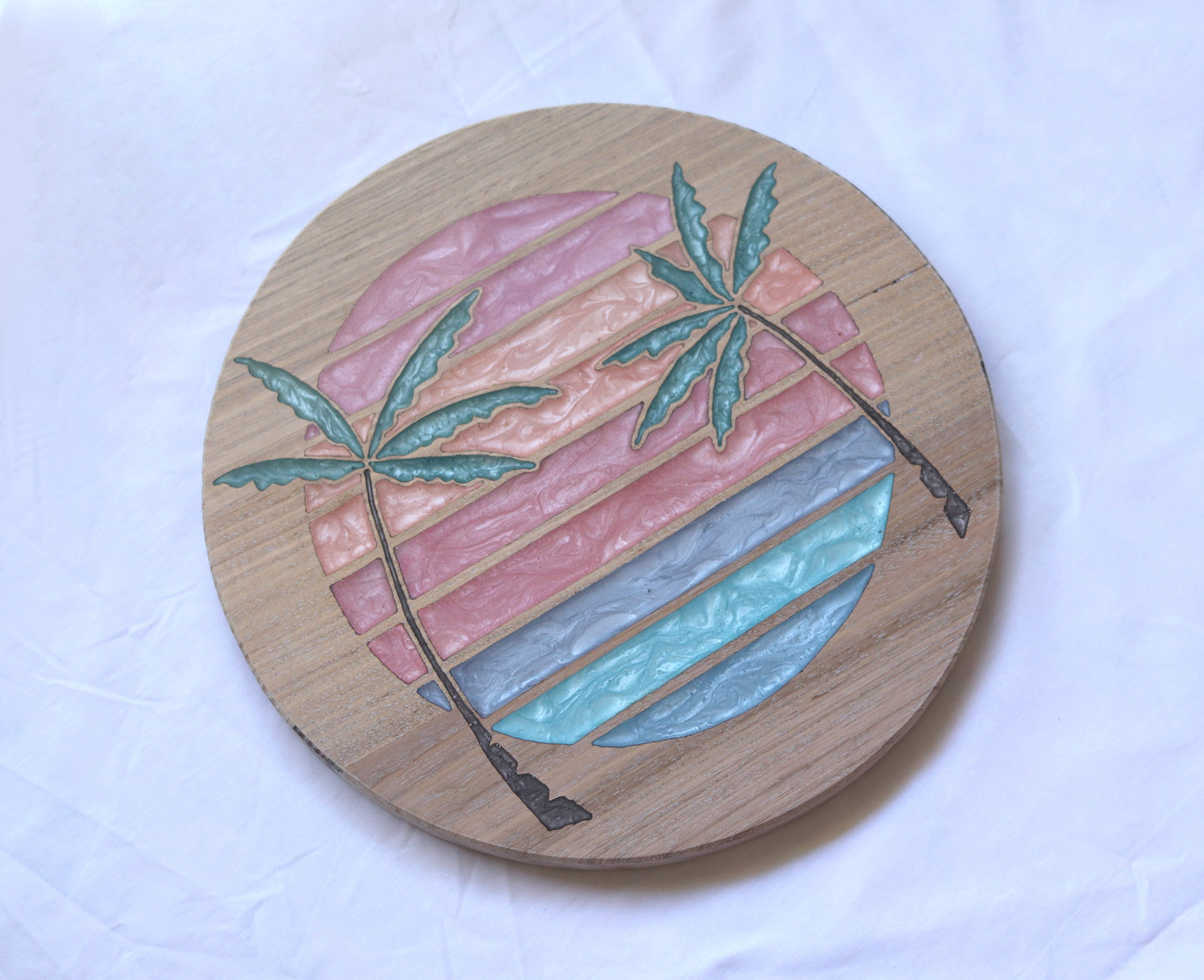 Sunsets Wood Wall Art - Handcrafted Coastal Decor - Solid Style