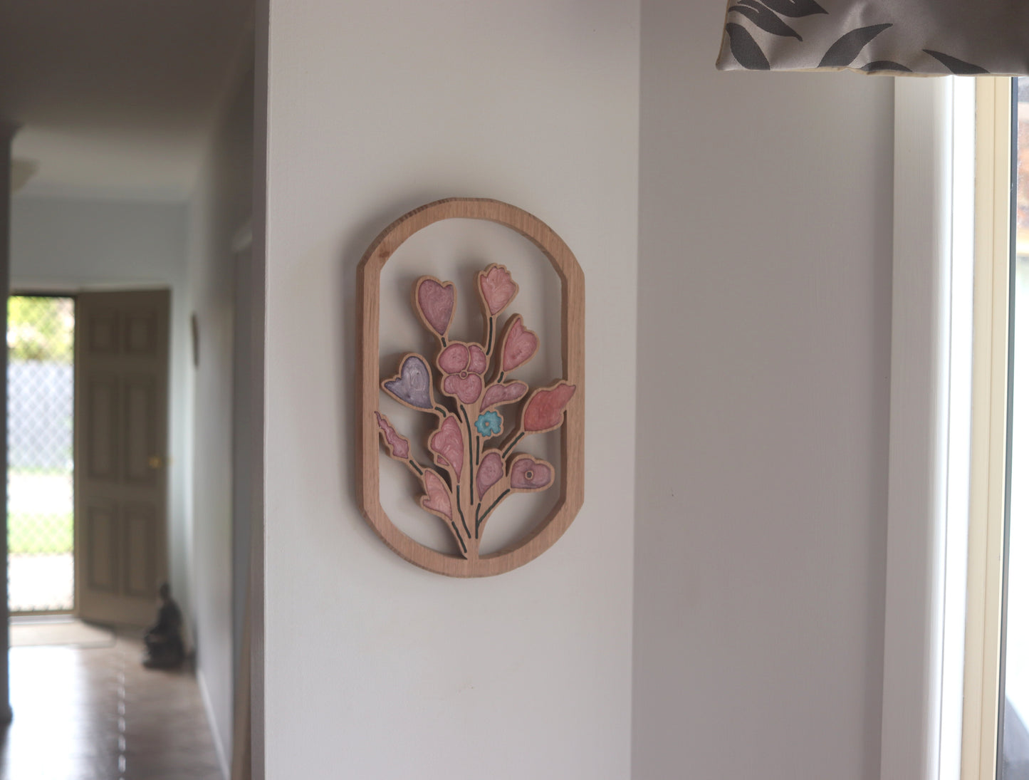 Wild Flowers Wood Wall Art - Handcrafted Home Decor