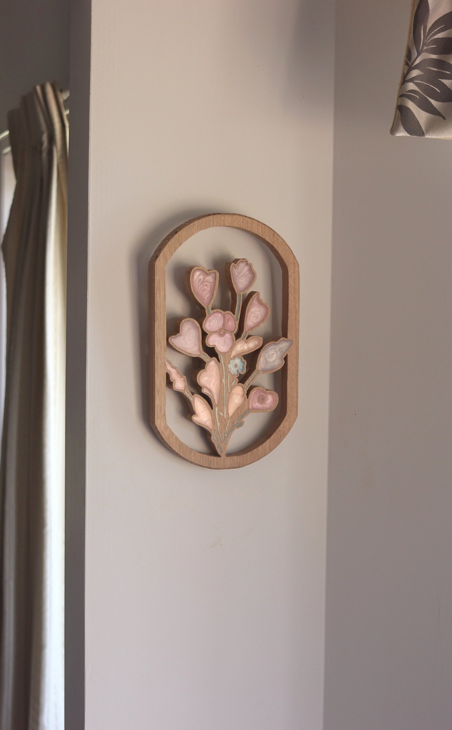 Wild Flowers Wood Wall Art - Handcrafted Home Decor