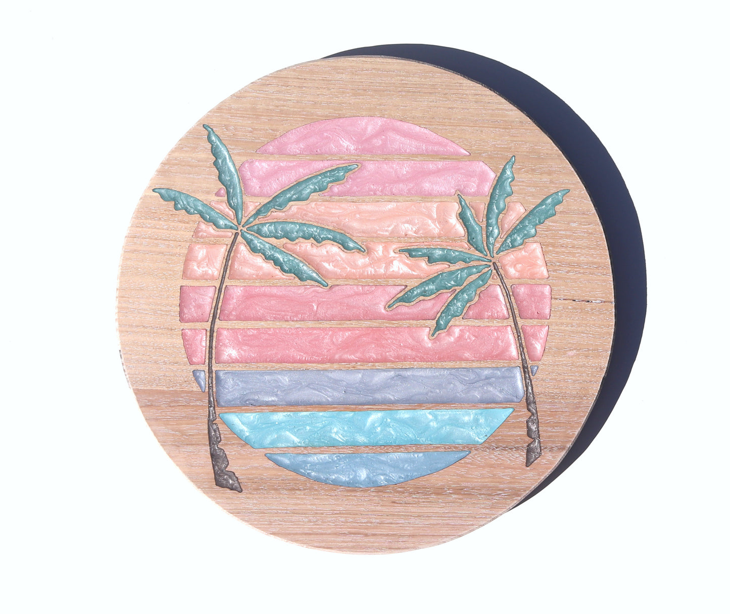 Sunsets Wood Wall Art - Handcrafted Coastal Decor - Solid Style