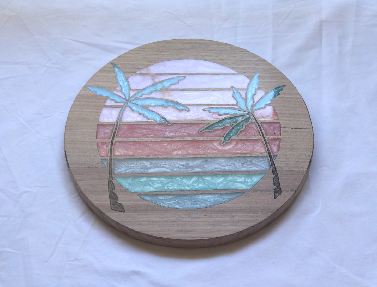 Sunsets Wood Wall Art - Handcrafted Coastal Decor - Solid Style